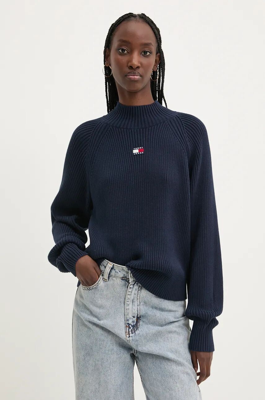 

Хлопковый свитер Tommy Jeans, темно-синий