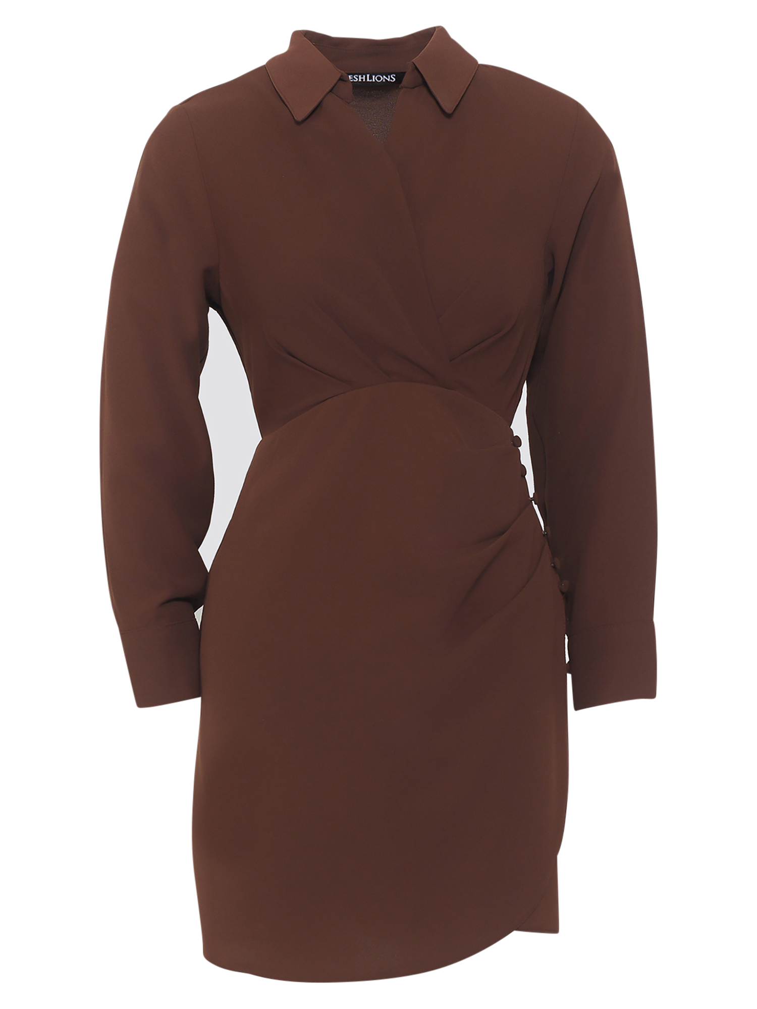 Платье Freshlions Magda, коричневый платье magda 46 размер новое