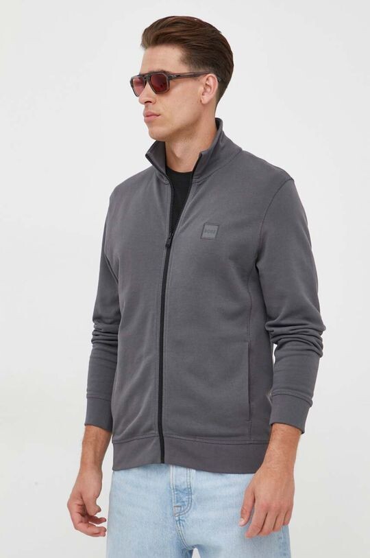

BOSS BOSS CASUAL толстовка из хлопка Boss Orange, серый