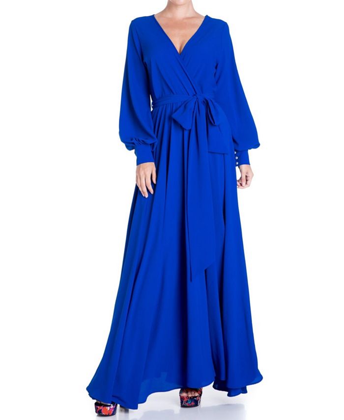 цена Женское платье макси LilyPad Meghan Los Angeles, цвет Royal