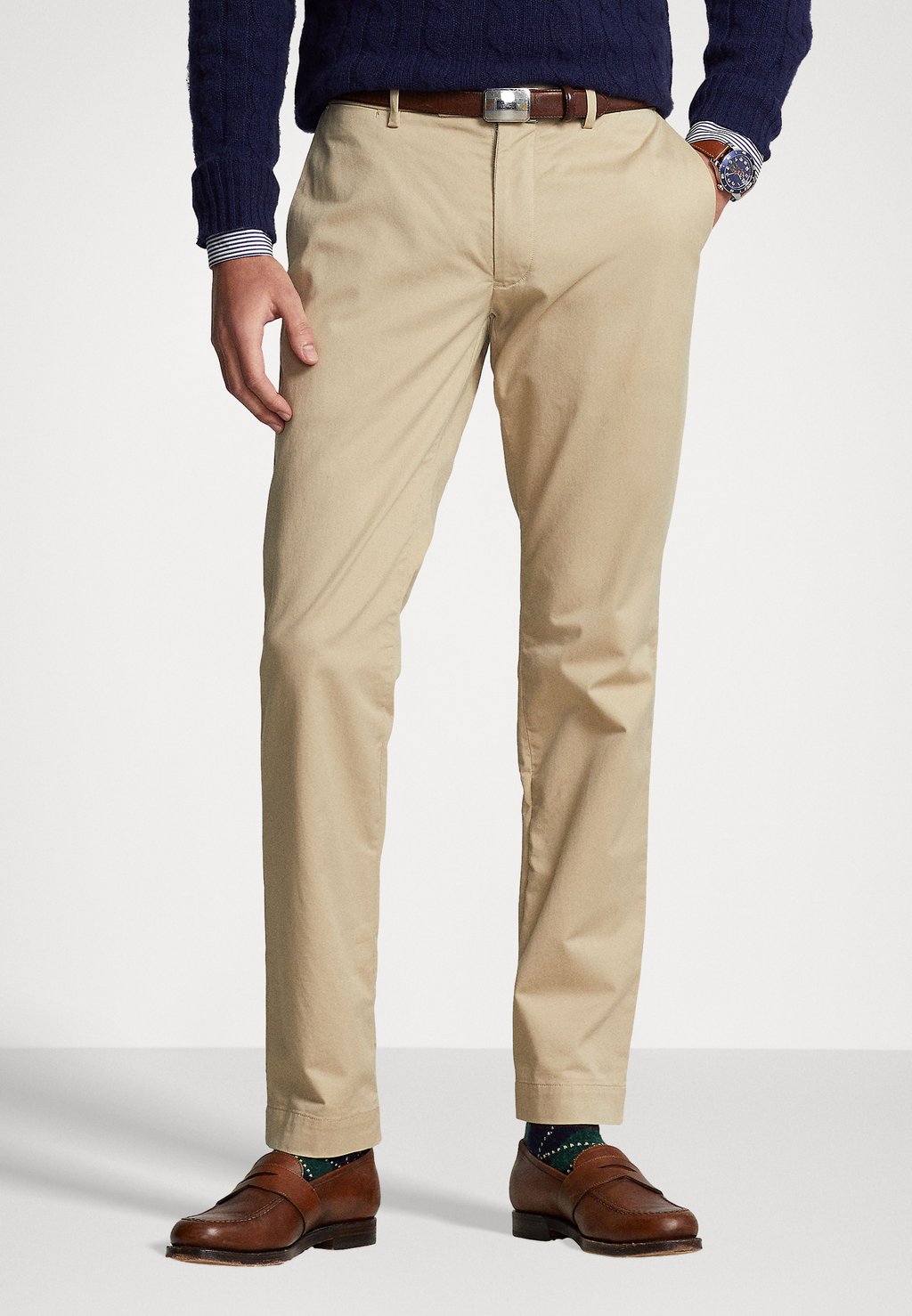 Чиносы Flat Pant Polo Ralph Lauren, цвет classic khaki