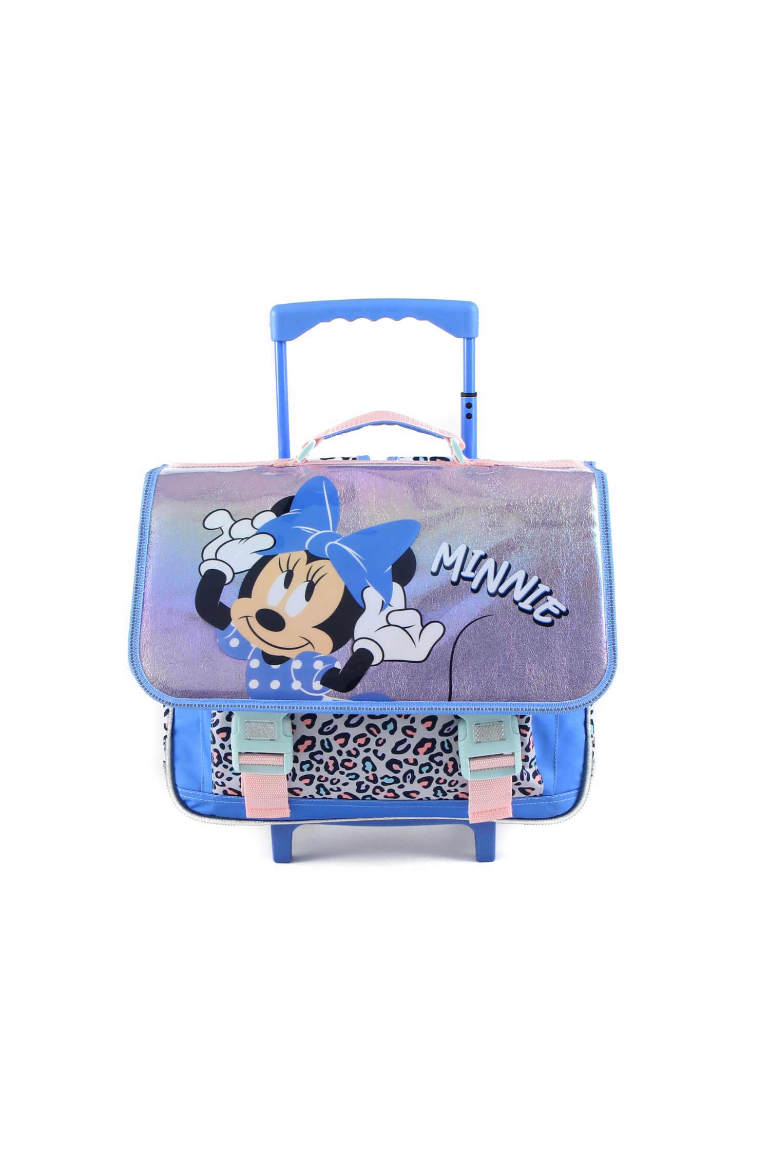 Рюкзак Disney Minnie Mouse Schulranzen Rädern Minnie Leopard 41cm Trolley, синий домик для животных disney minnie 500 400 400мм 50см