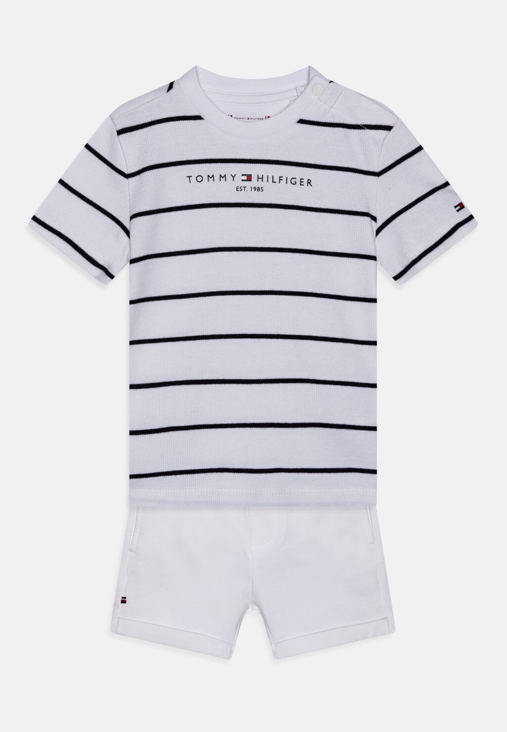

Шорты BABY ESSENTIAL STRIPED UNISEX SET Tommy Hilfiger, цвет white/desert sky