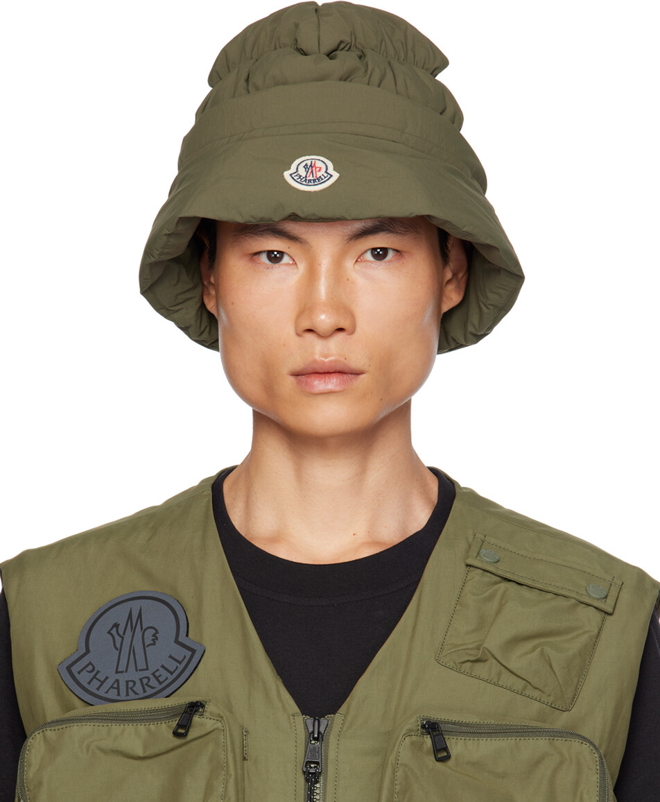 

Moncler Genius Зеленая пуховая панама Moncler x Pharrell Williams