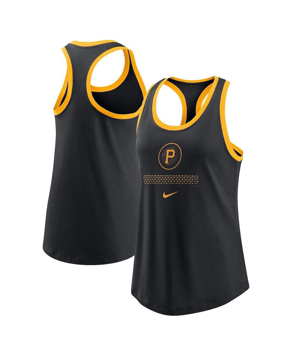 

Женская черная майка Pittsburgh Pirates 2023 City Connect Racerback Nike, черный