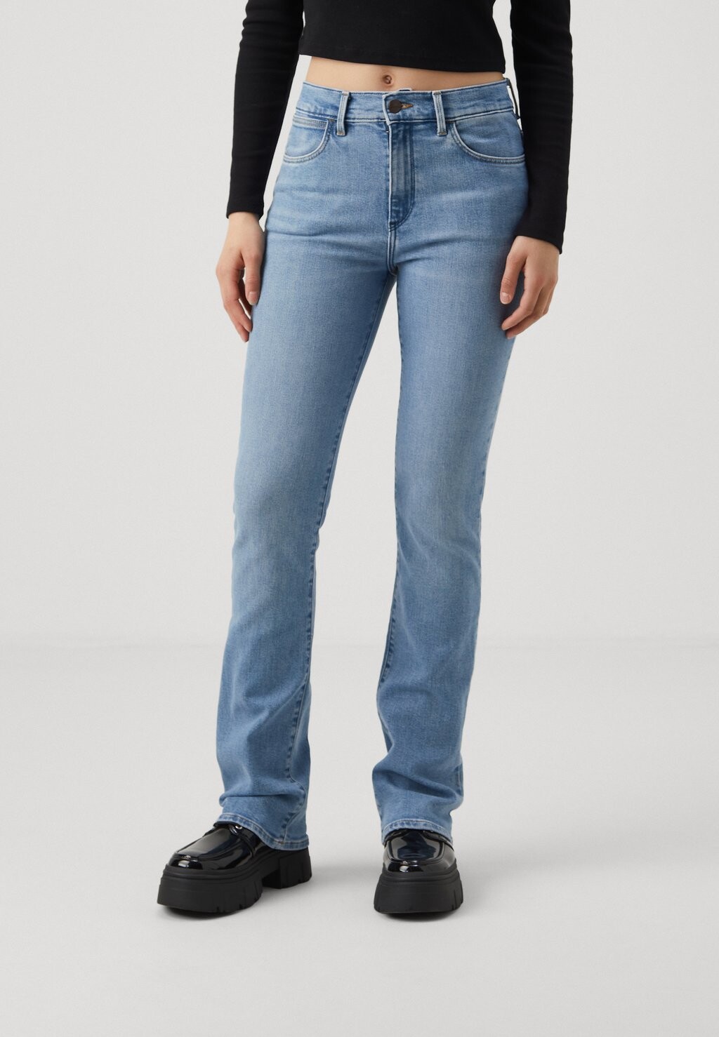 

Джинсы Bootcut Wrangler, синий деним