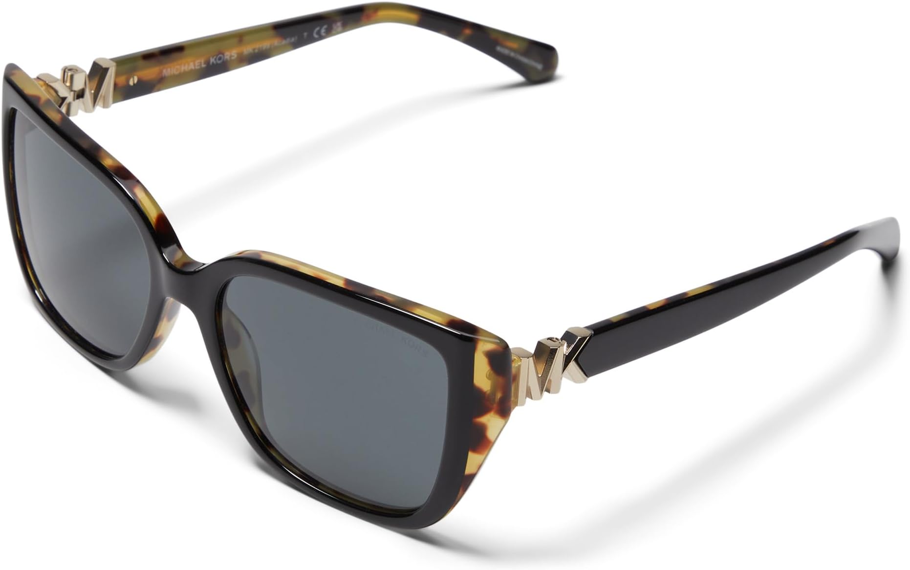 Солнцезащитные очки Acadia Michael Kors, цвет Bi-Layer Black/Amber Tor