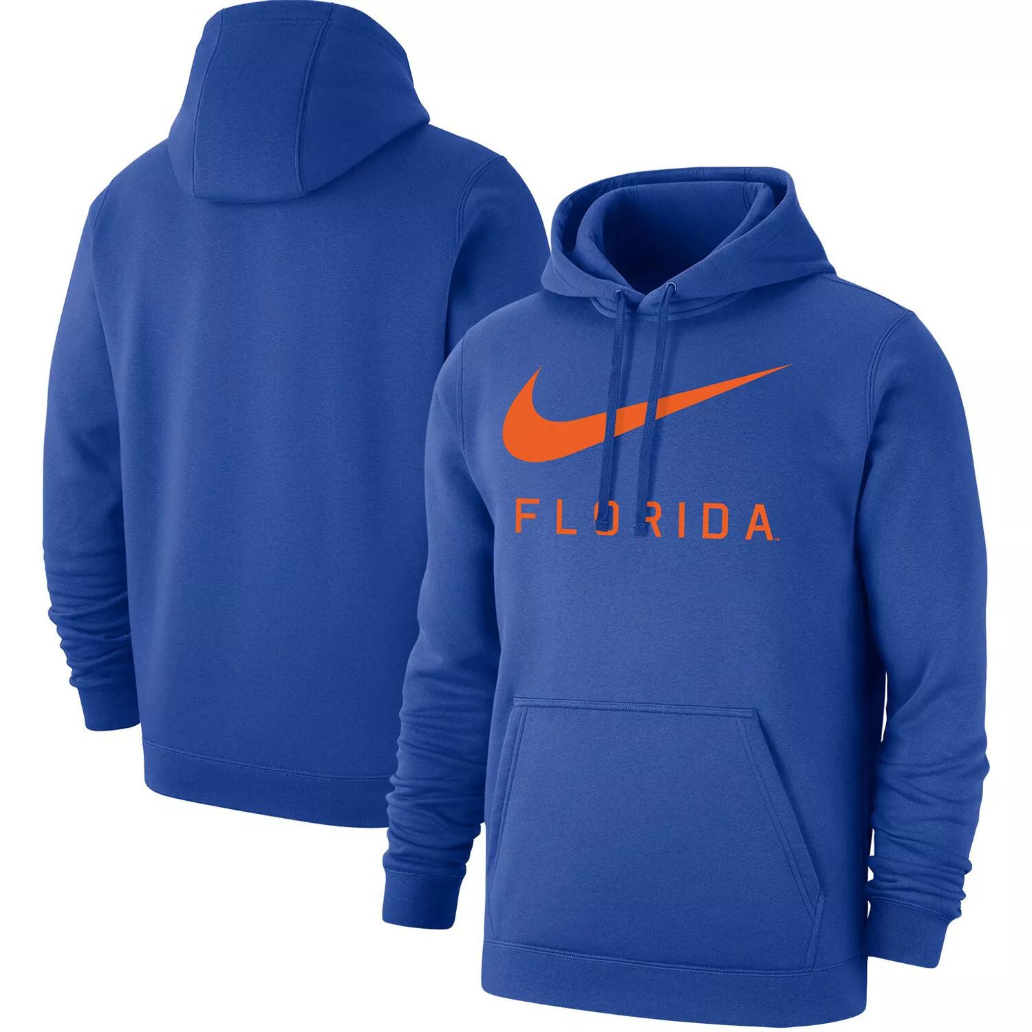 

Мужской пуловер с капюшоном Nike Royal Florida Gators Big Swoosh Club