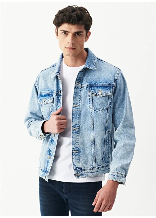 

Синяя мужская джинсовая куртка Regular Fit L222685-404 TRUCKER Riders By Lee, синий