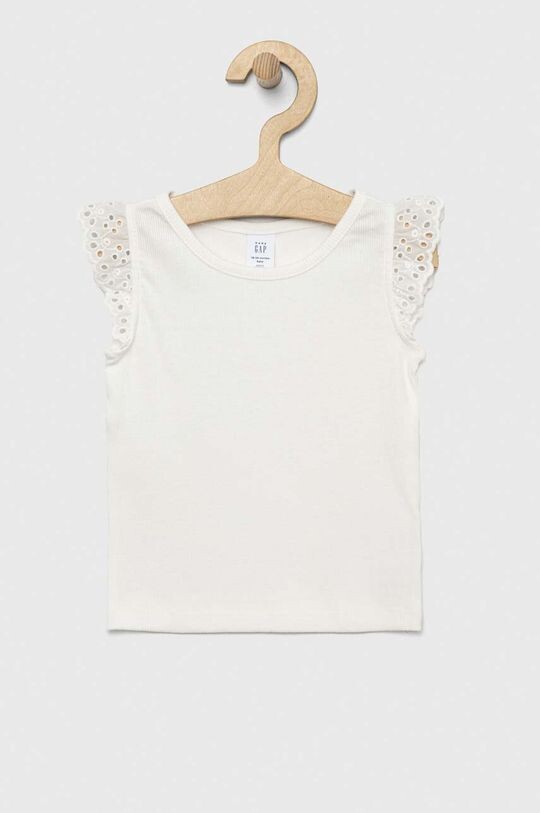

Хлопковая футболка для детей Gap, белый