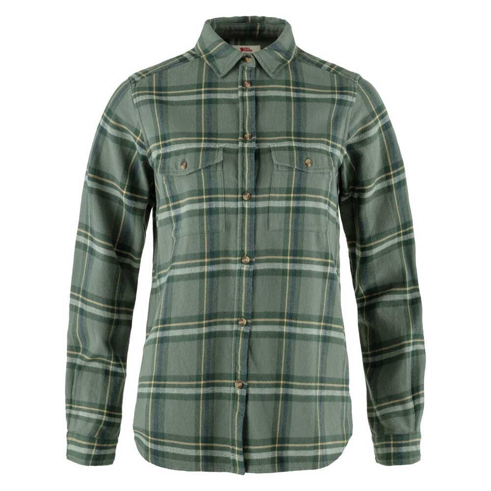 

Рубашка Fjällräven Övik Heavy Flannel, зеленый