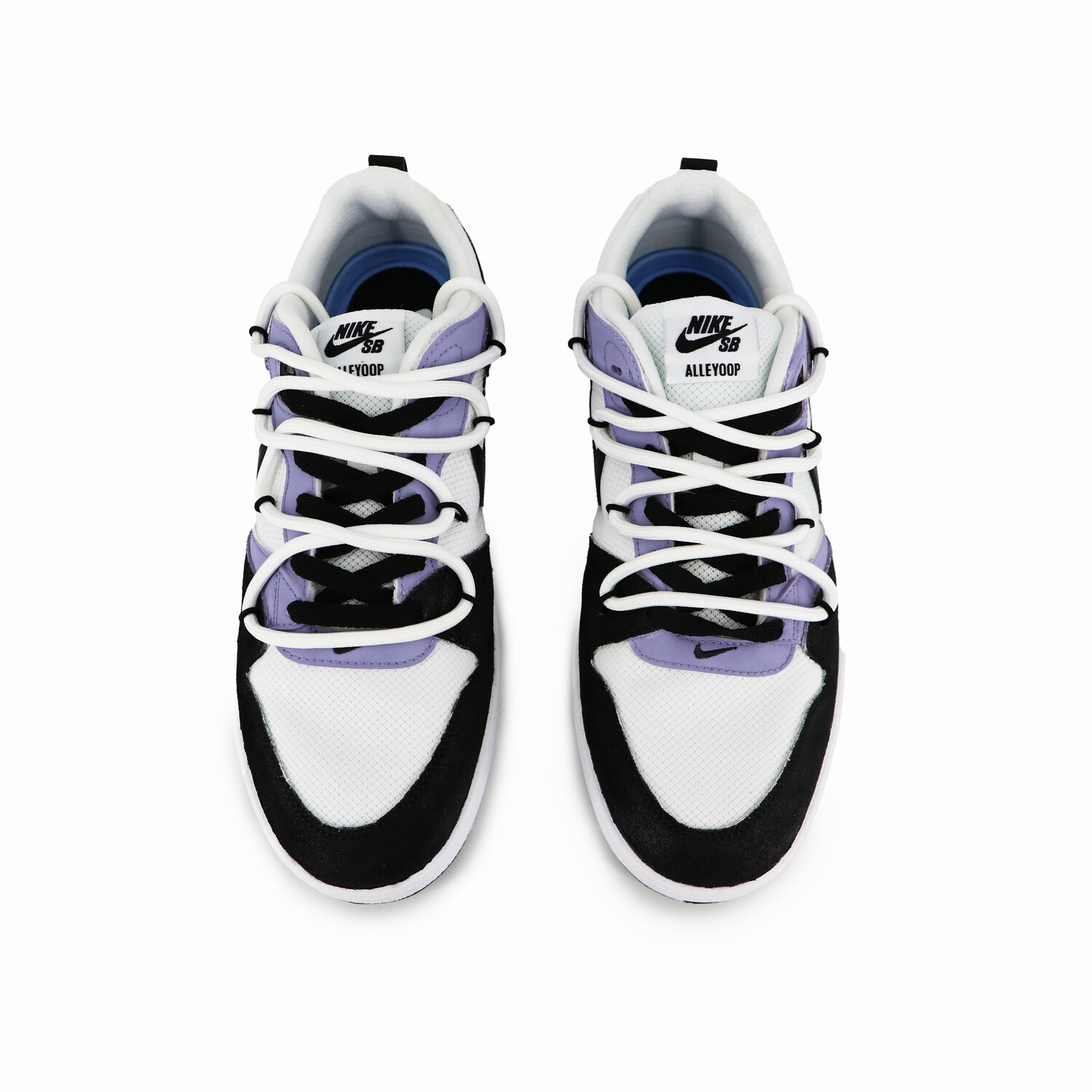 

Кроссовки Nike SB Alleyoop Skateboarding Shoes Men Low-top Black/white/purple, черный