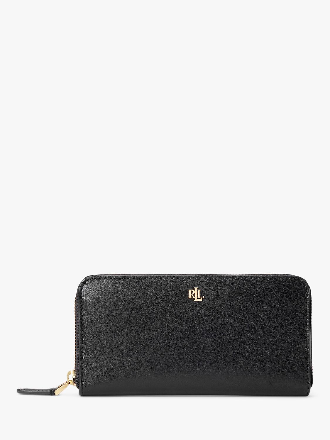 

Кожаный кошелек на молнии Lauren Ralph Lauren Continental, черный