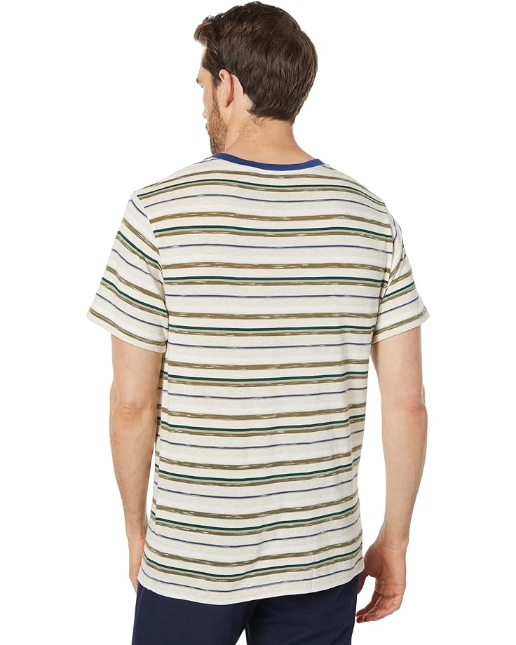 Футболка Rhythm Everyday Stripe Short Sleeve T-Shirt, естественный рубашка rhythm paloma short sleeve shirt естественный
