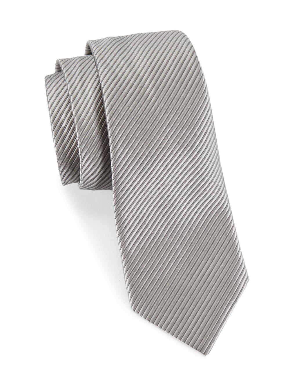 

Текстурированный шелковый жаккардовый галстук Emporio Armani, белый