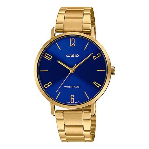 Часы CASIO Quartz Waterproof Blue Watch Dial Blue Analog, синий kenneth scott women s blue dial analog watch k22529 sbsn