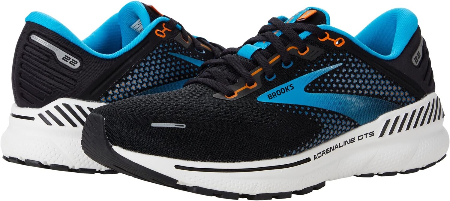 

Кроссовки Adrenaline GTS 22 Brooks, цвет Black/Blue/Orange