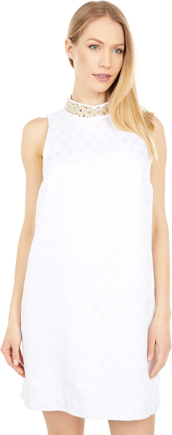 

Платье Brandi Shift Lilly Pulitzer, цвет Resort White Foil Printed Polka Dot
