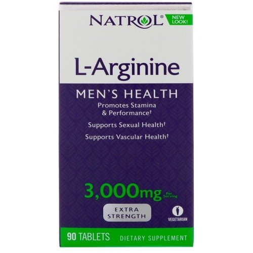 Natrol, L-Аргинин 3000 мг 90 таблеток