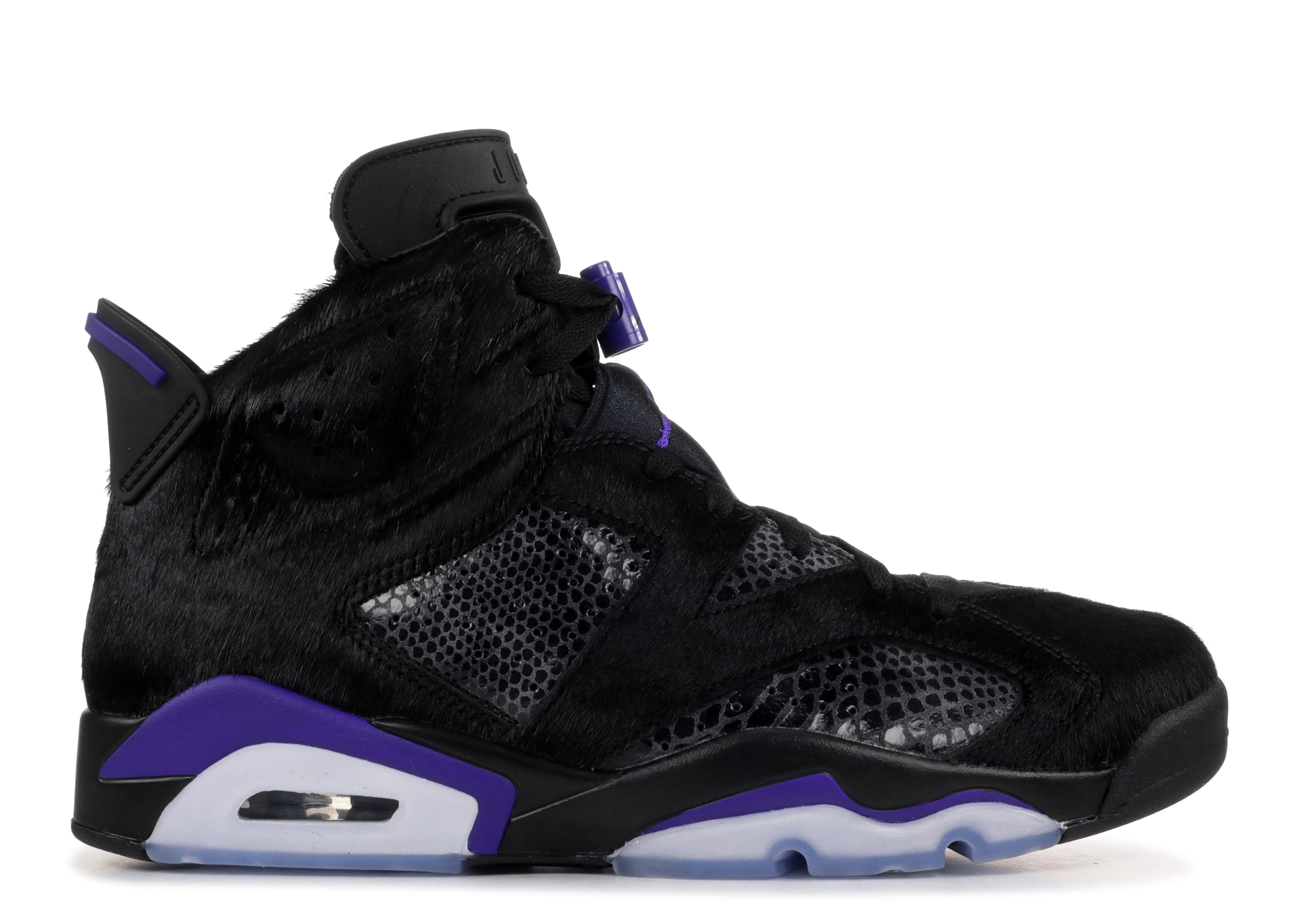 Кроссовки Air Jordan Social Status X Air Jordan 6 Retro 'Pony Hair', черный