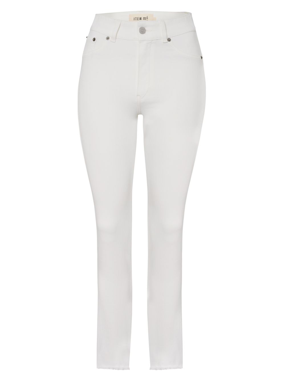 Укороченные джинсы до щиколотки ITEM m6, белый цена и фото