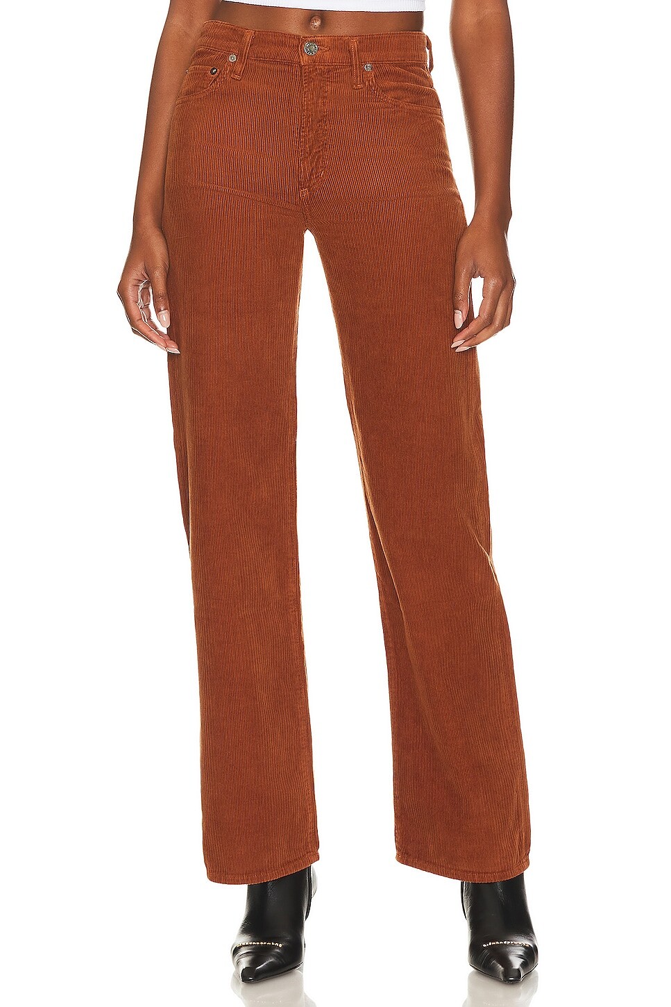 

Брюки AGOLDE Harper Mid Rise Wide Straight, цвет Saddle Corduroy