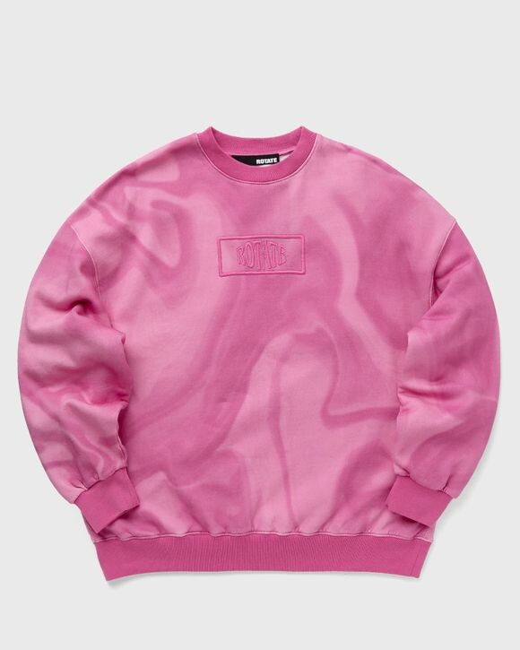 

Свитер Rotate Birger Christensen Enzyme Sweat Crewneck, цвет ibis rose comb.