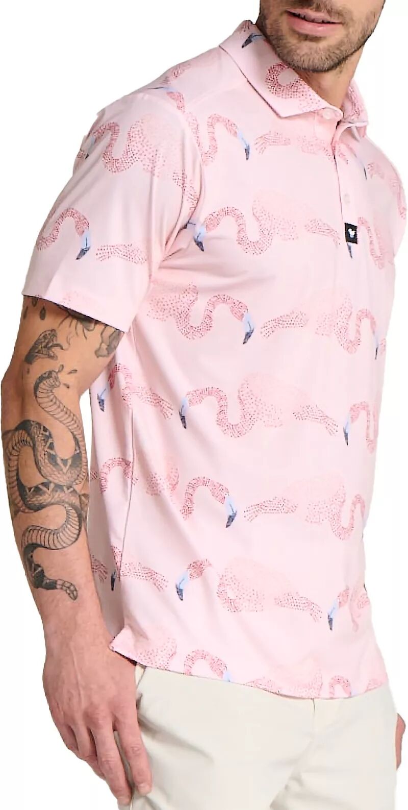 Мужская футболка-поло для гольфа Bad Birdie Flamingo