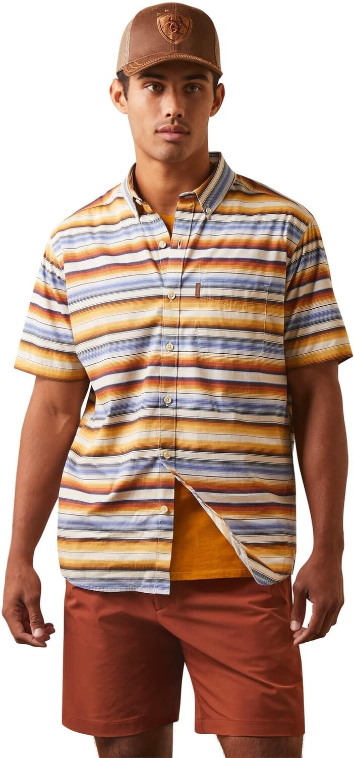 

Эластичная рубашка современного кроя с защитой от морщин Sunset Serape Ariat, цвет Golden Serape