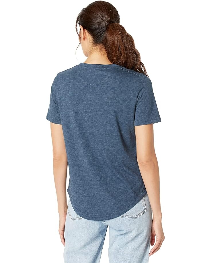 

Футболка tentree Treeblend V-Neck T-Shirt, цвет Moonlit Ocean Heather