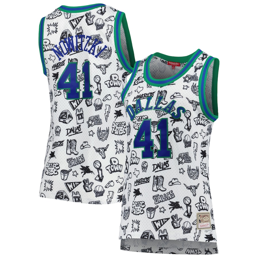 

Джерси Mitchell & Ness Dallas Mavericks, белый