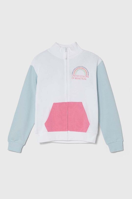 

Детская хлопковая толстовка United Colors of Benetton, белый