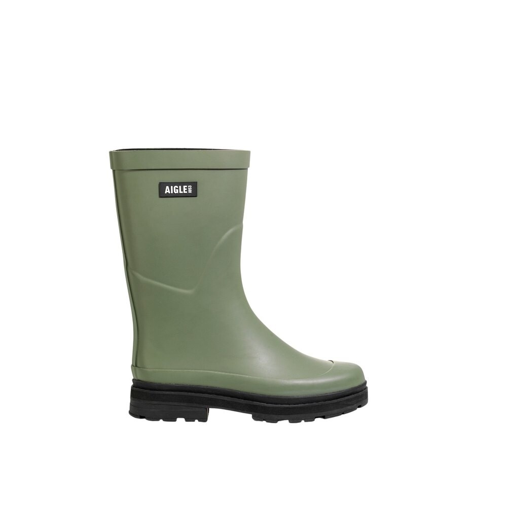 Ботинки Aigle Mid Rain rain, зеленый