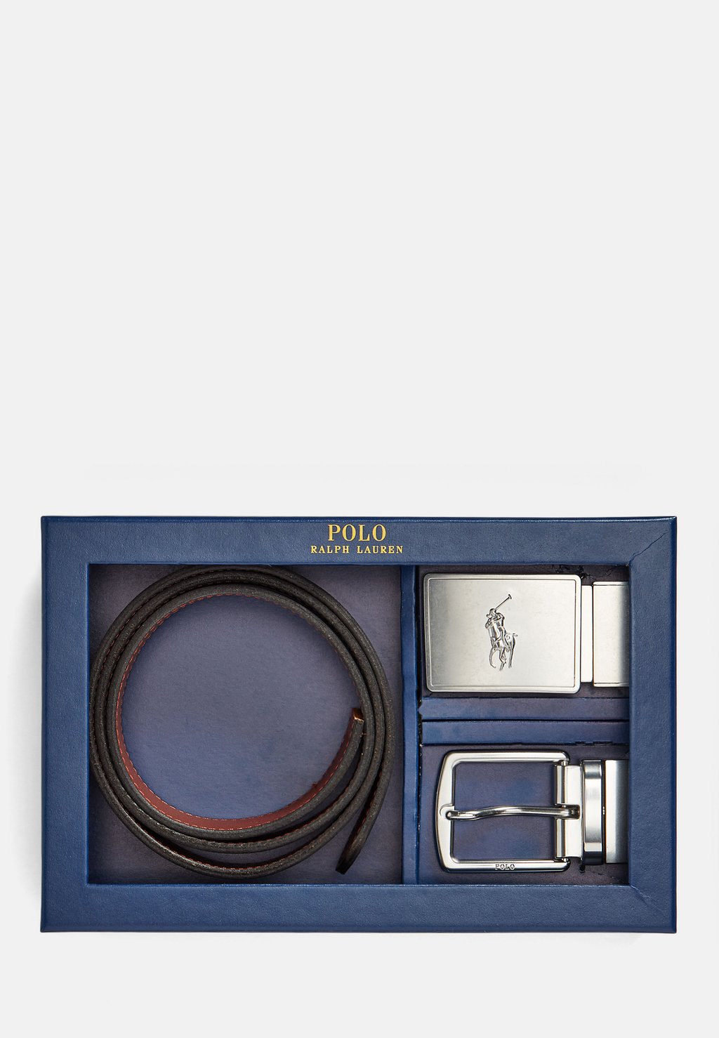 

Ремень BELT GIFT BOX SET Polo Ralph Lauren, цвет black/saddle