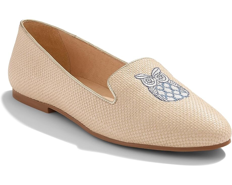 

Лоферы Jack Rogers Ginny II Loafer with Owl Embroidery, цвет Rattan/Platinum