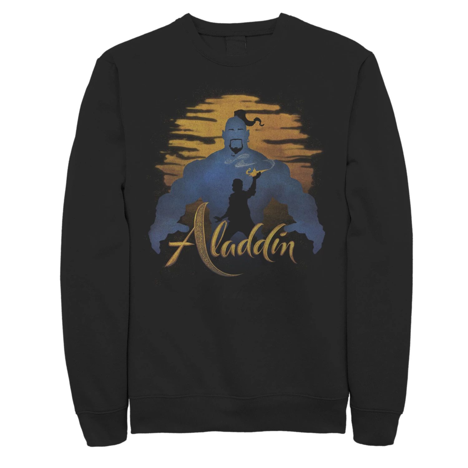 Мужская флисовая куртка Aladdin Live Action Genie & Aladdin Sunset Silhouette Disney