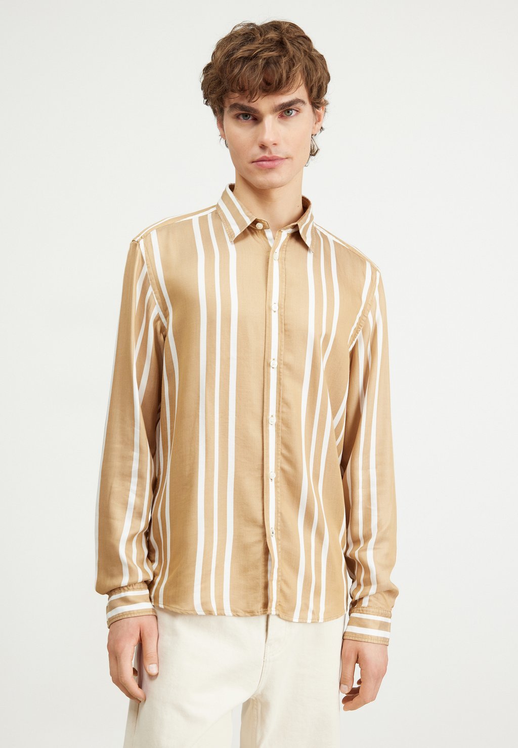 

Рубашка LIAM KENT BOSS, цвет medium beige