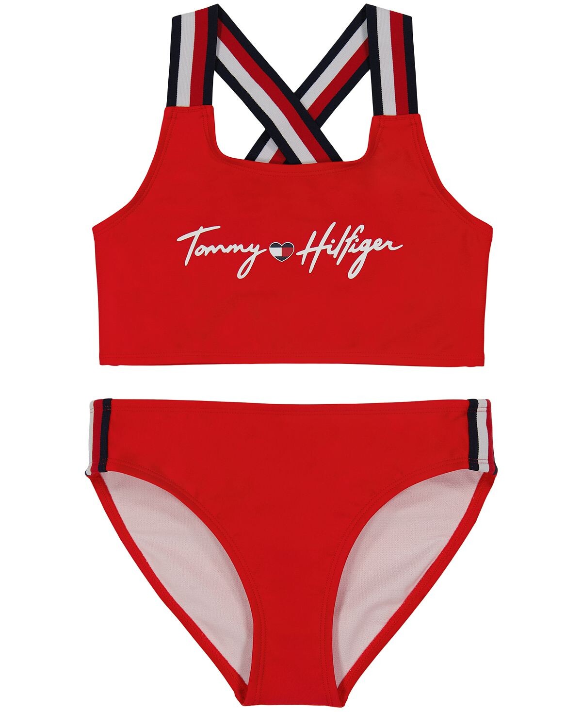 

Бикини с фирменными полосками Big Girls, комплект из 2 предметов Tommy Hilfiger
