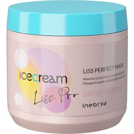 термозащитный крем для непослушных волос 150 мл inebrya ice cream liss pro Маска Ice Cream Liss Pro 500мл, Inebrya