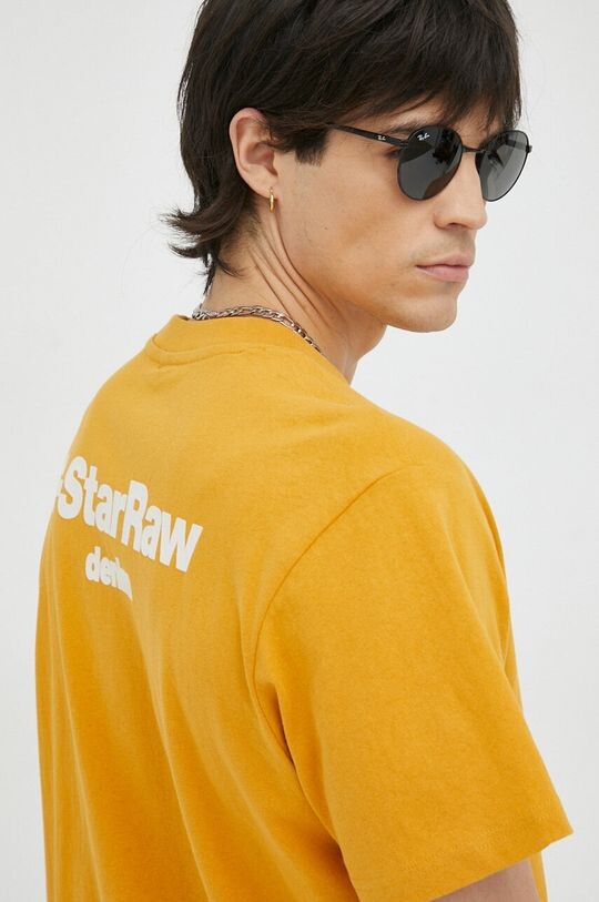 

Футболка G-Star из необработанного хлопка G-Star Raw, оранжевый