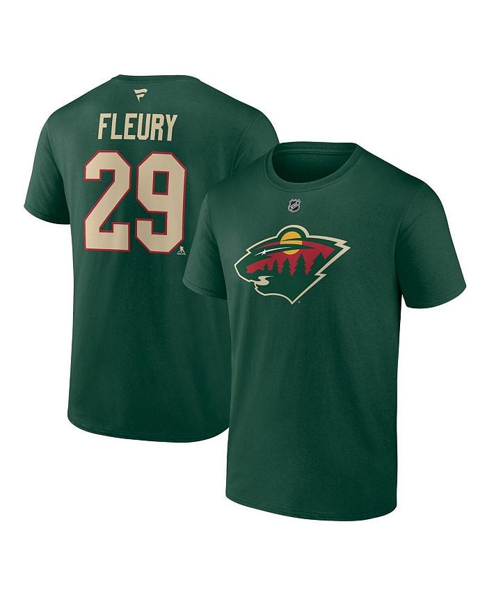 

Мужские кроссовки Marc-Andre Fleury Green Minnesota Wild Authentic Stack Name & Футболка с номером Fanatics, зеленый