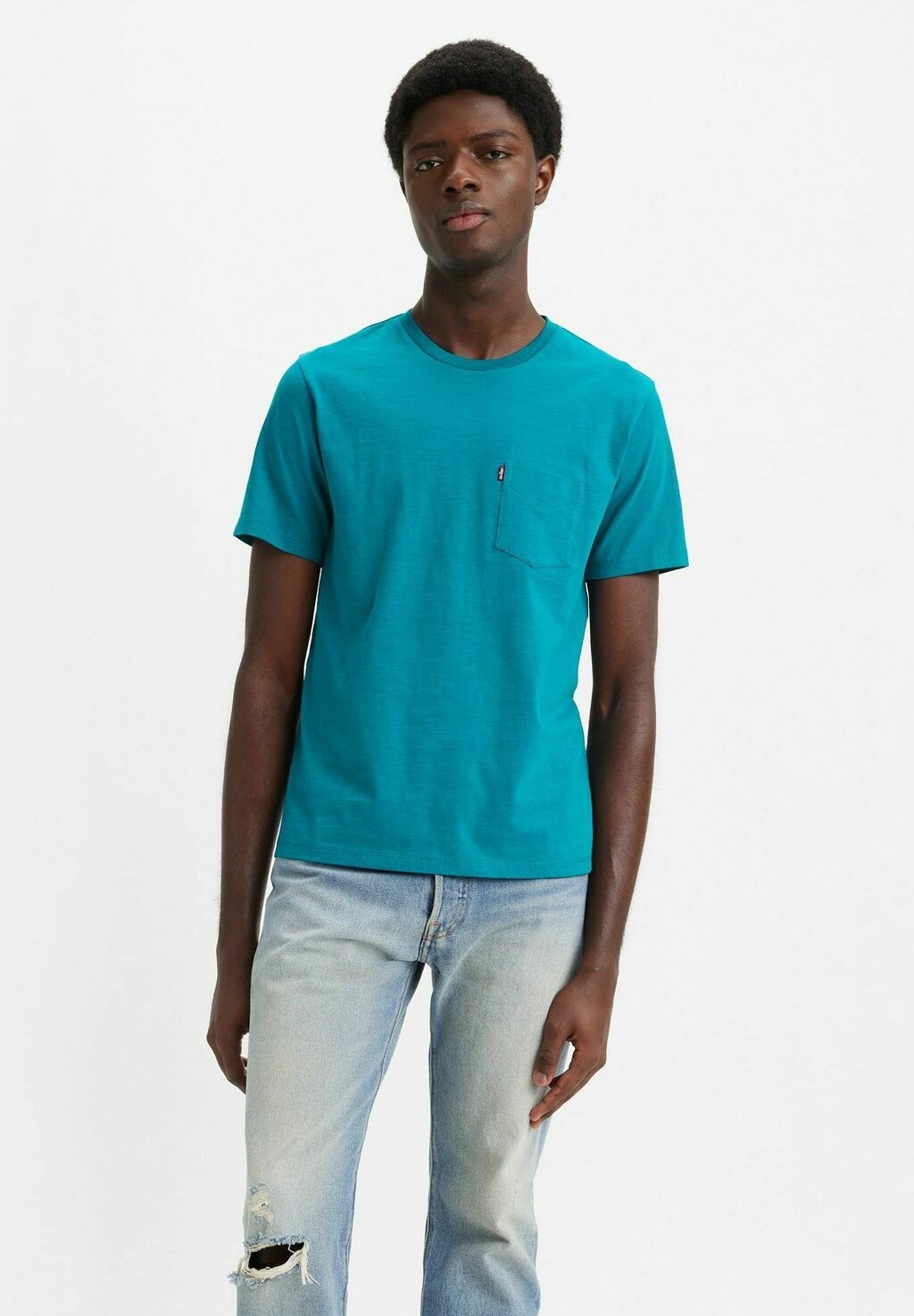 

Базовая футболка Pocket Slub Levi's, цвет sodalite blue