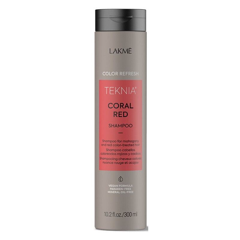 

Шампунь освежающий цвет для рыжих и махагоновых волос Lakme Teknia Coral Red, 300 мл