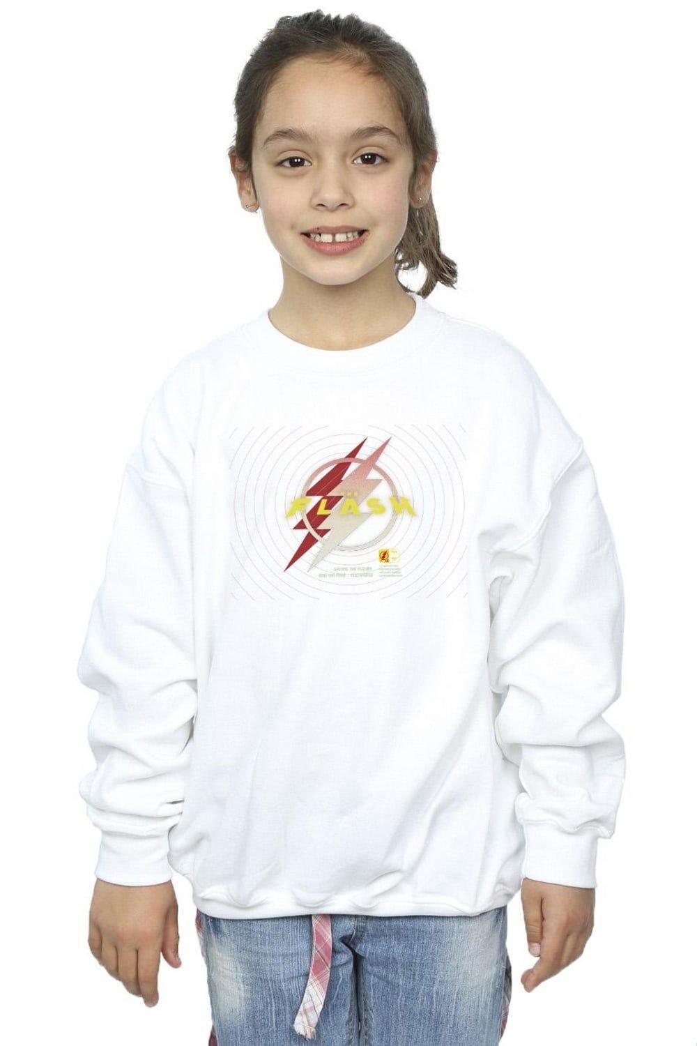 

Толстовка с логотипом Flash Lightning DC Comics, белый