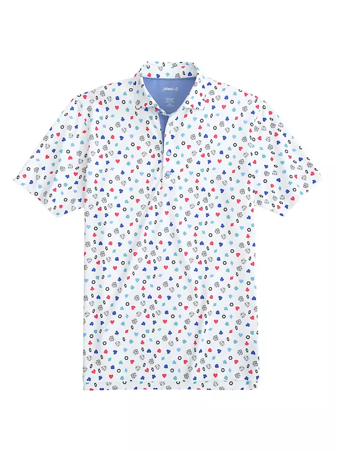 цена Рубашка-поло с графическим рисунком High Roller Johnnie O, белый