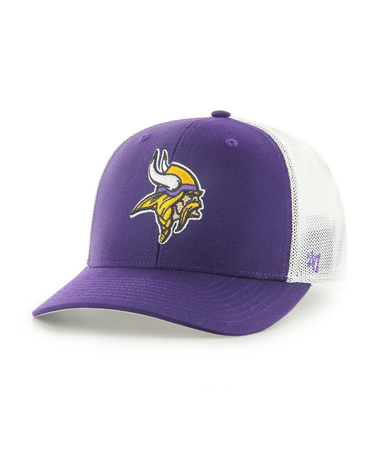 

Мужская фиолетово-белая кепка Minnesota Vikings Trophy Trucker Flex '47 Brand