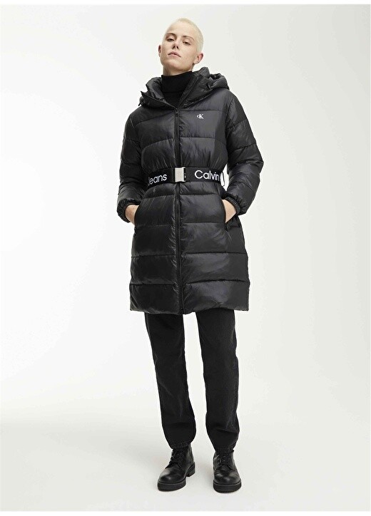

Черное женское пальто Calvin Klein Jeans, Черный