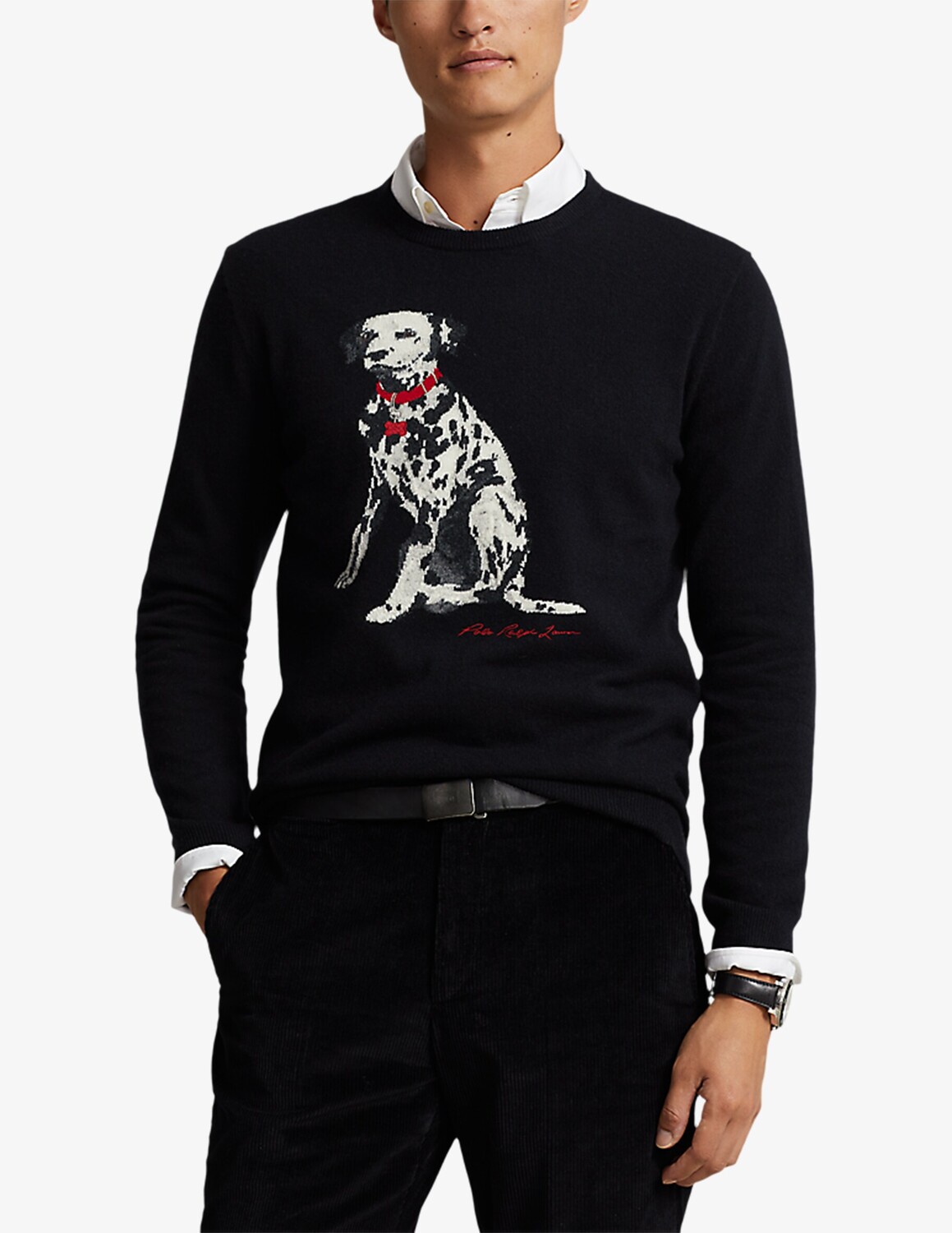 

Джемпер из кашемирского далматина Ralph Lauren, черный