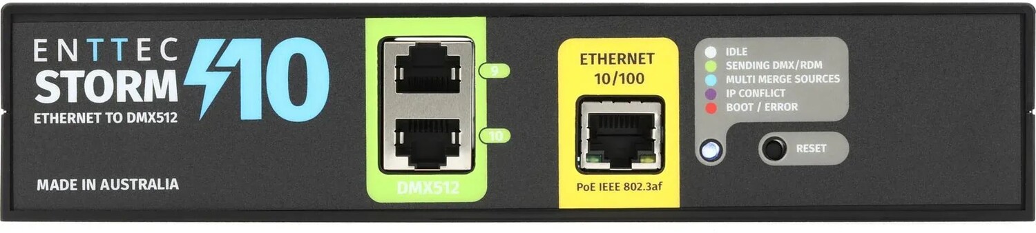 

ENTTEC Storm 10 10-портовый интерфейс Ethernet-DMX