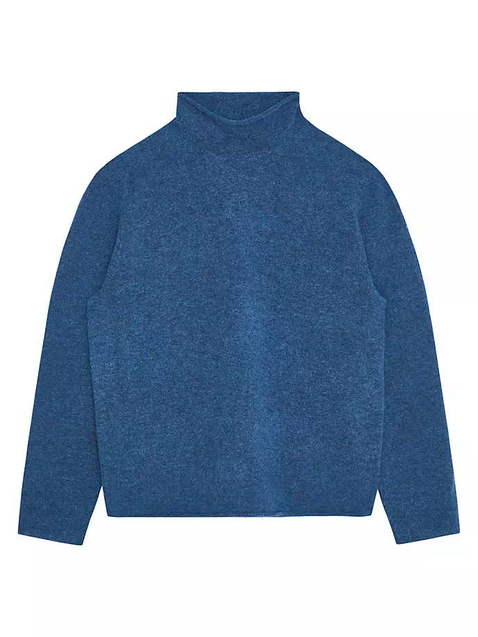 

Свитер с высоким воротником из альпаки Airspun Vince, цвет bright indigo